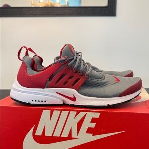 Nike Presto Red and Gray Shoes size 8